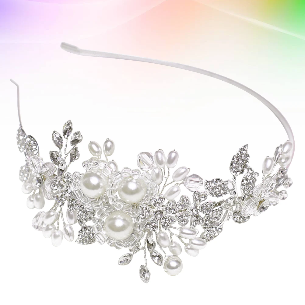 

Pearl Headband Bridal Headdress Wedding Headbands White Elegant Temperament Photography Accessory Everyday Wear Gift