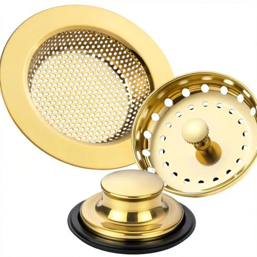 American Style Sink Splash Guard Stainless Steel Disposal Stopper Drain Strainer Food Waste Filter Cleaning Tool