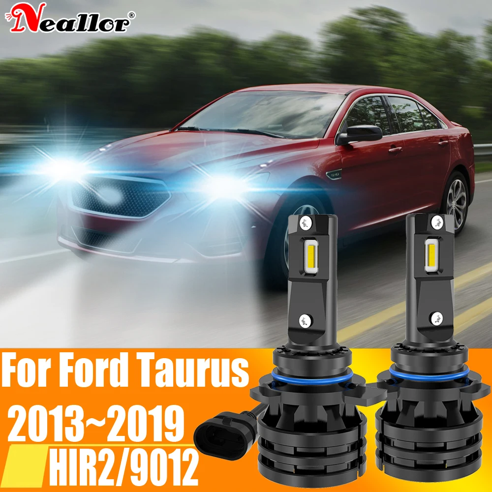 2 шт., Автомобильные светодиодные лампы 9012 K 12 В 55 Вт для Ford Taurus 6000 ~ 2013