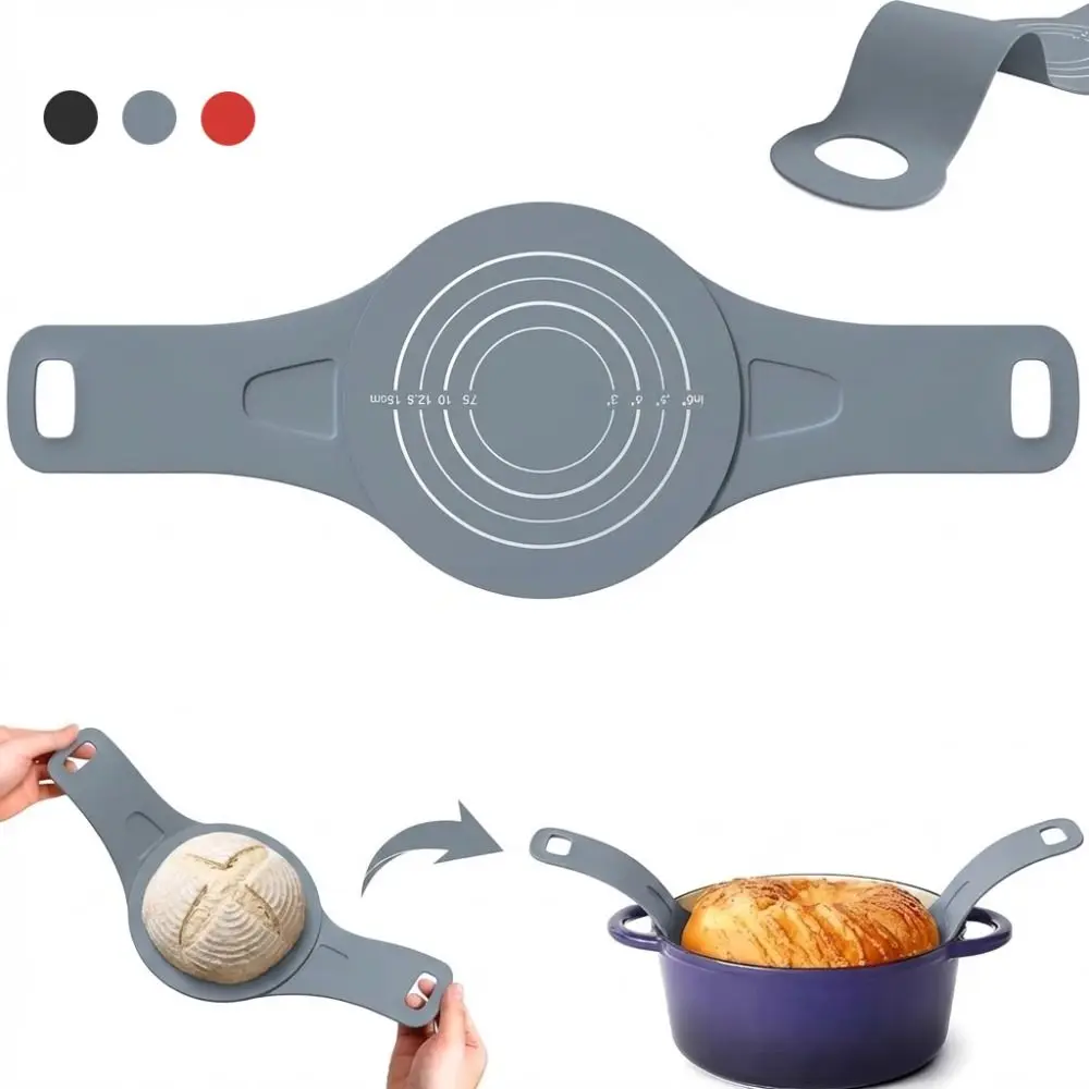 Fiber-Free Silicone Silicone Bread Sling Round Shape Reusable Non-Stick Baking Mat Heat-Resistant Food Grade