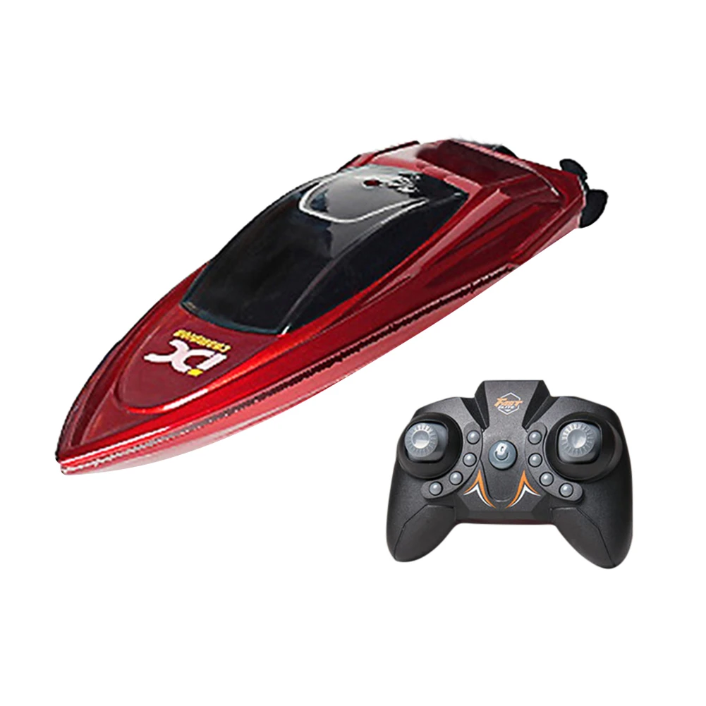 2.4G Mini RC Boat Speedboat Summer Swimming High Speed Rowing Submarine Toys Dual Motor Electric Racing Boat Water Pool Toys