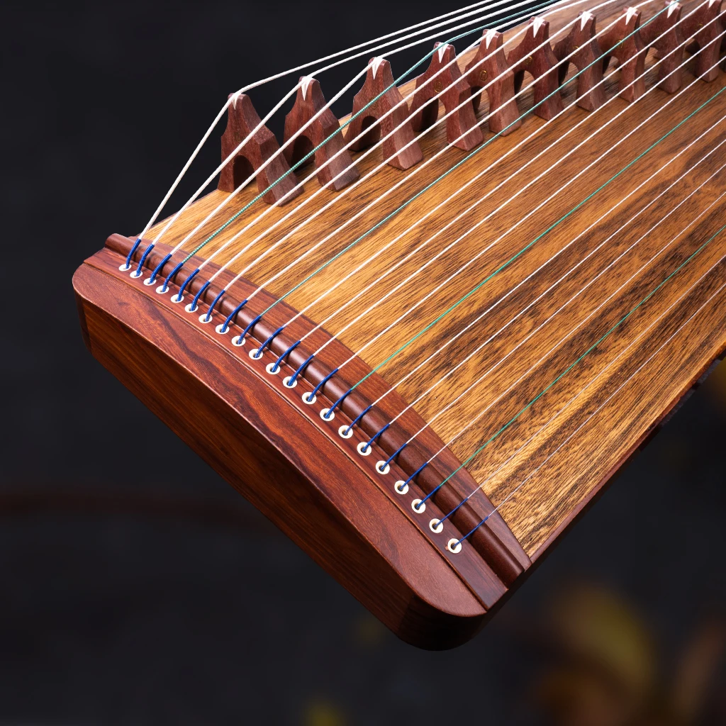 NAOMI Travel Guzheng 21-String Chinese Zither Harp Set Solidwood Full Notes 100cm Length Small Guzheng With Full Accessories