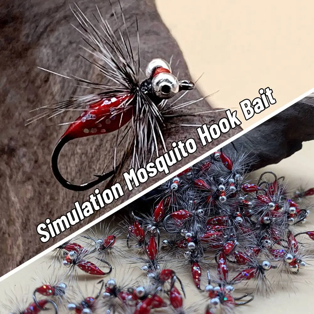 

12# 14# 16# 18# Fly Fishing Fishhooks Insect Lure Fake Bait Hair Hook Simulated Bait Fly Hook