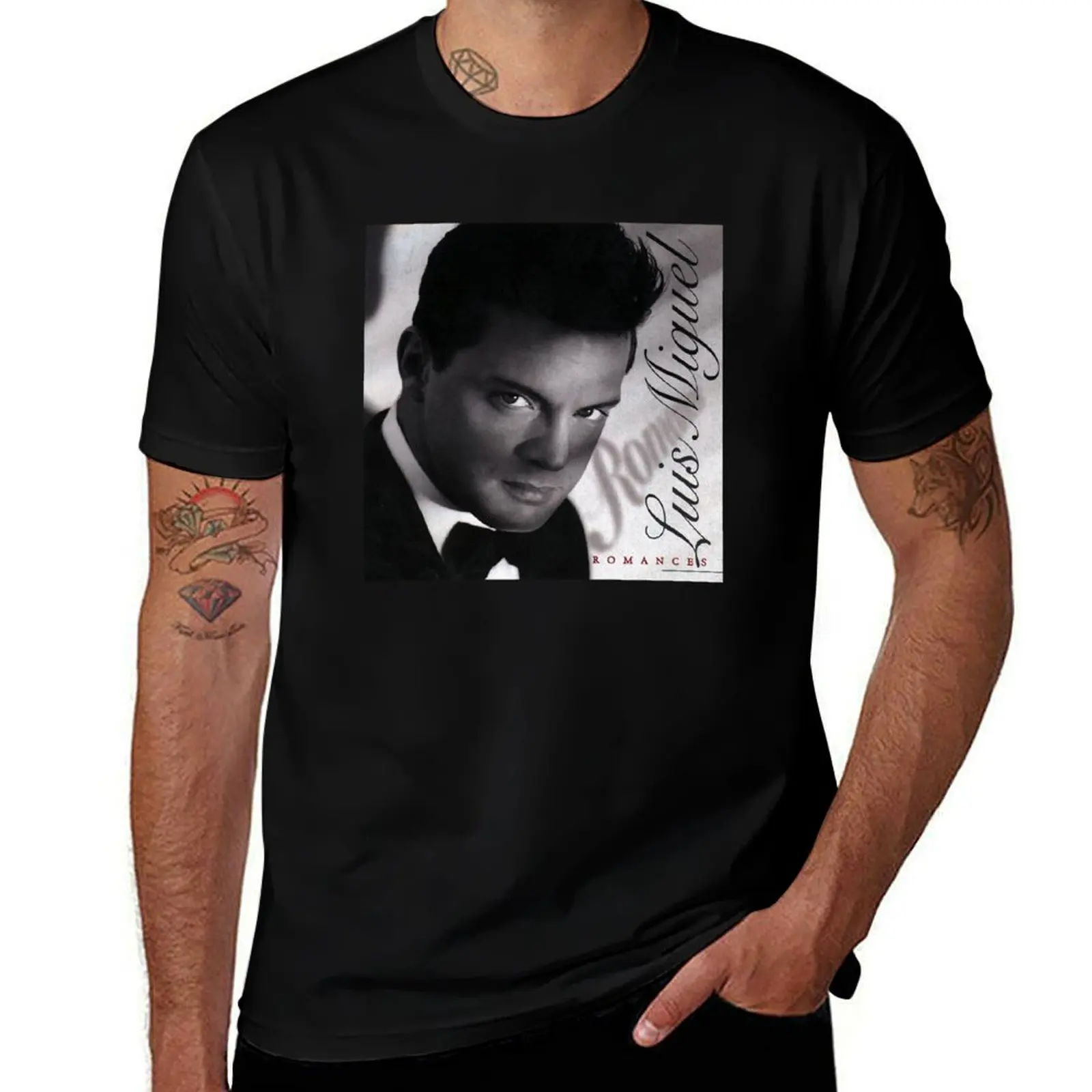 

Luis Miguel Album Romance T-Shirt t shirt man cotton funny t shirts cotton t shirts for man cotton soft T-shirt