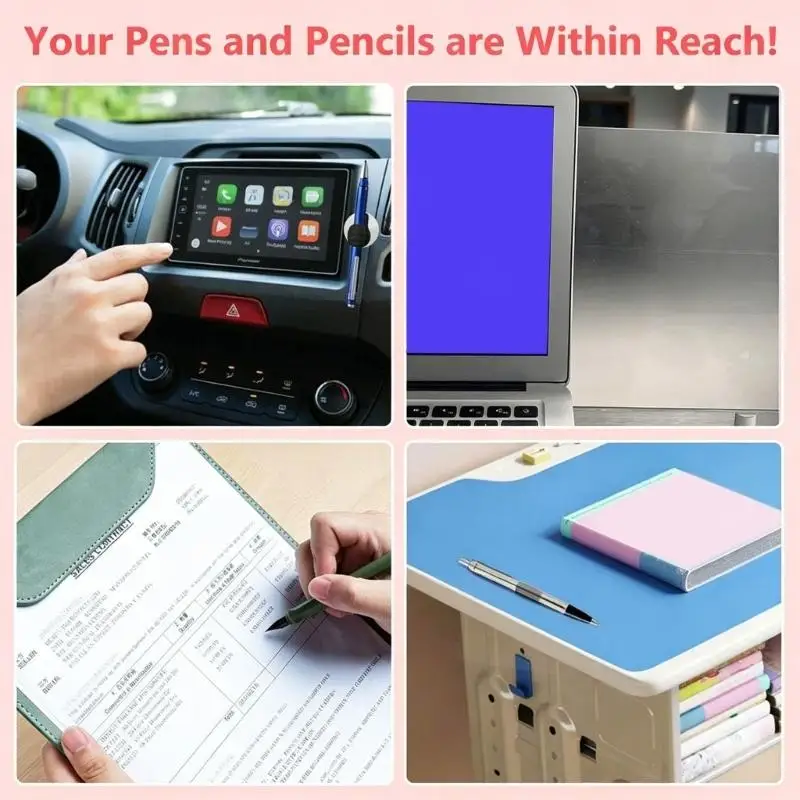 Y1UB Pen Clip Thumb Up Writing Tool Rest 3 Piece Set for Desk Writing, Office Work and School Study Use Daily