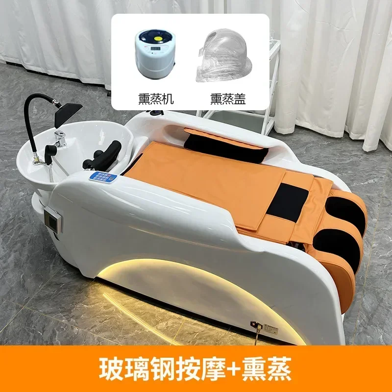

Electric massage shampoo bed Barber shop special hair flush bed