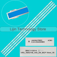 LED Strips For UN55NU7095G UE55TU7002U L55M5-EX HRS_XM55T46_4X9_2W_MCPCB 14MM_V0 HRS-XM55T46-4X9 CRH-BP55303004097CT