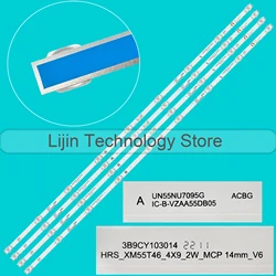 LED Strips For UN55NU7095G UE55TU7002U L55M5-EX HRS_XM55T46_4X9_2W_MCPCB 14MM_V0 HRS-XM55T46-4X9 CRH-BP55303004097CT