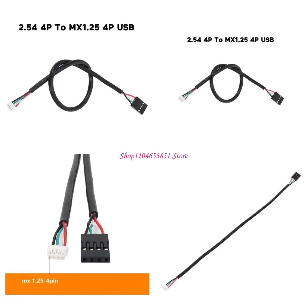 

USB-кабель для передачи данных 2.54-4P — MX1.25-4P 2464-26A Кабель для сенсорного экрана в оболочке