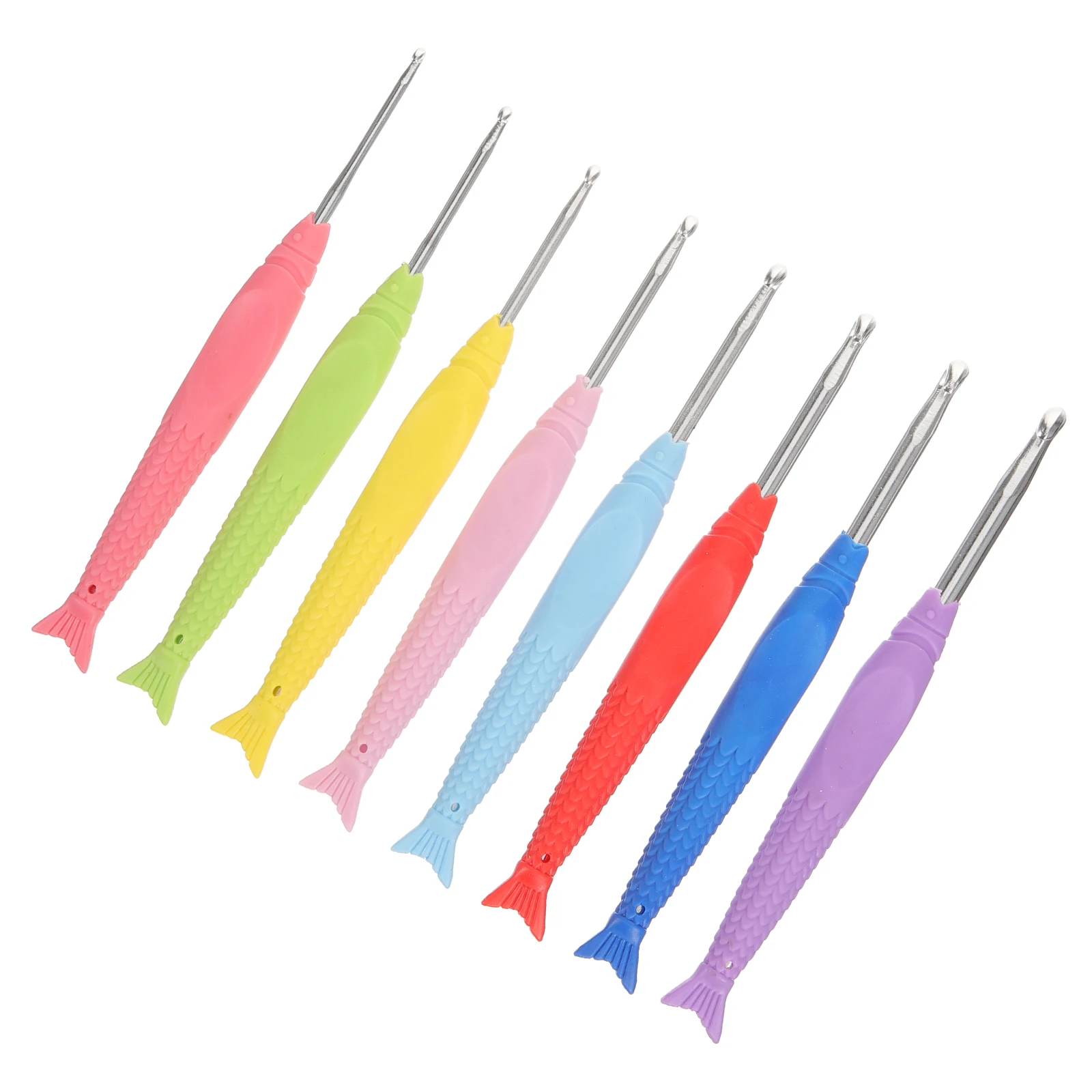 

8 Pcs Shape Crochet Hooks Large Knitting Needles for Dreadlocks Machine Plastic Long Hook Set Crochet Hook Gifts