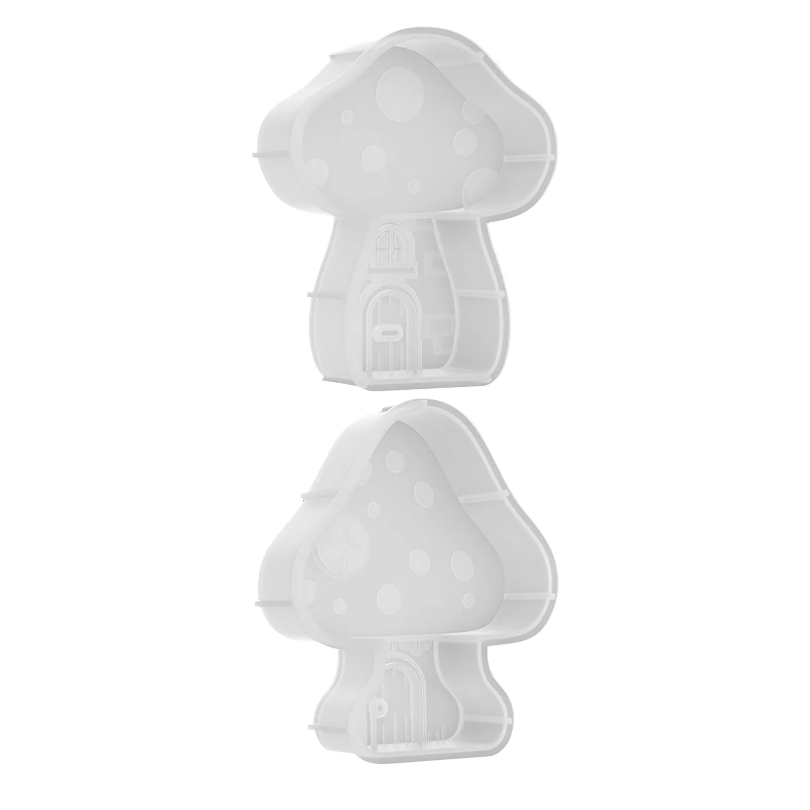 

2pcs 3D Mushroom Silicone Mold For Candles Diy Making Craft Kit Heat Resistant Mini Decor Ornament Jewelry
