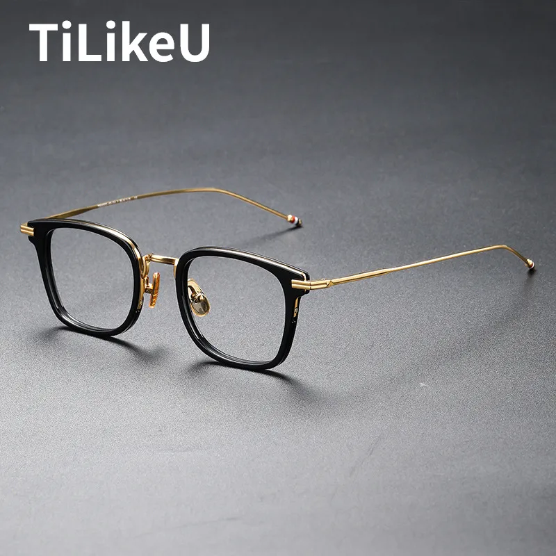 

Vintage Square Acetate Glasses Frames Brand Design Men Myopia Prescription Optical Eyeglass Frame Trend Women Flexible Spectacle