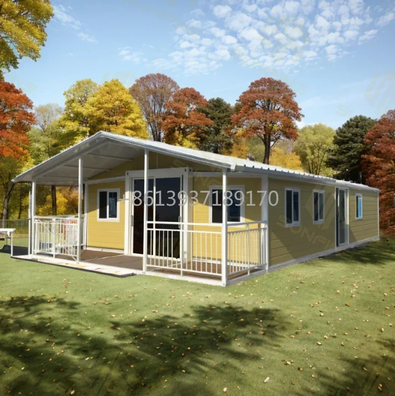 Shipping Prefabricated Luxury Villa Portable Modern Modular Expandable Container House Hot Sale Granny Flat