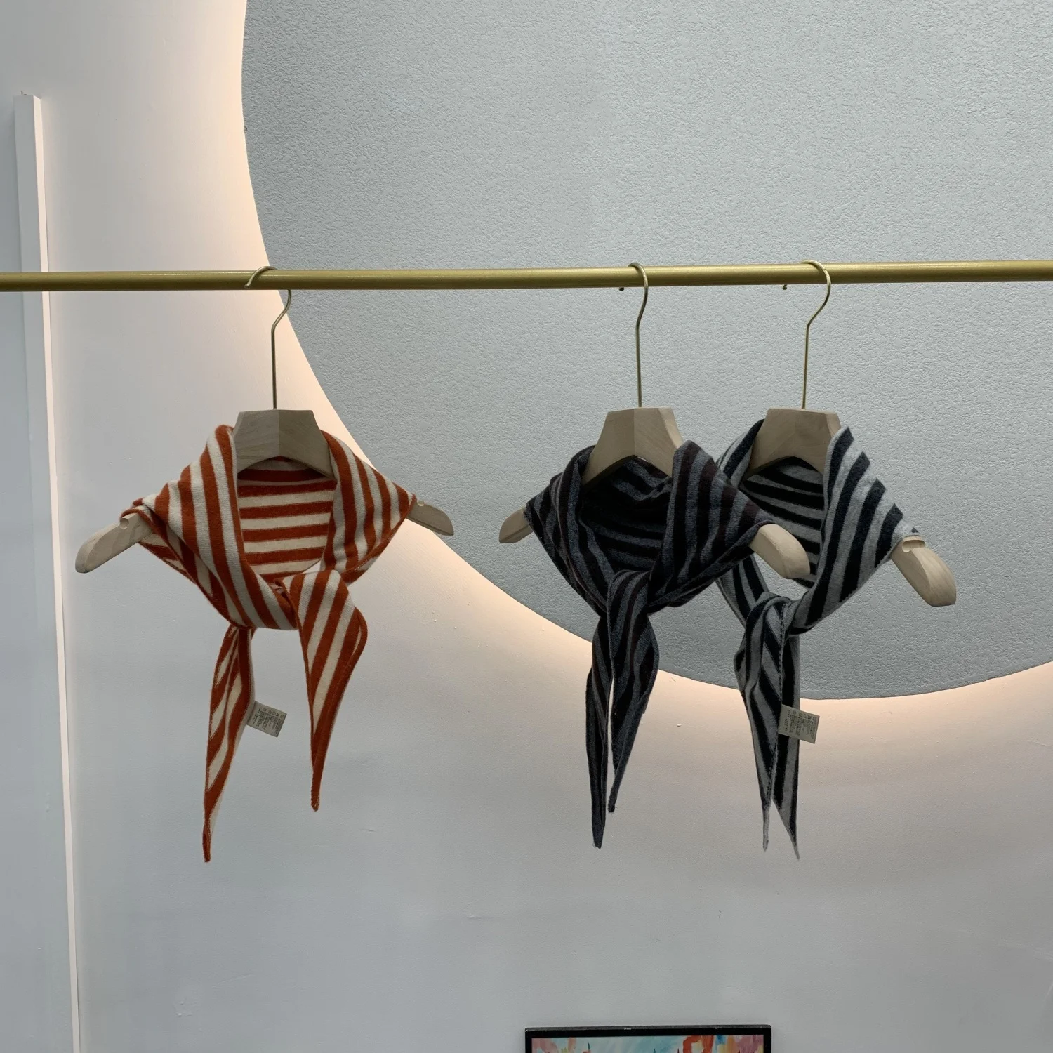 Echarpe-et-foulard-rayes-multicolores-pour-femme-protection-du-cou-automne-hiver-polyvalent-long-et-rectangulaire