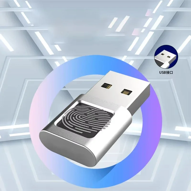 Portable USB Fingerprint Scanner for Laptop PC Windows 10 Windows 11 Mini Biometric Reader Windows Hello Security Unlock Dongle