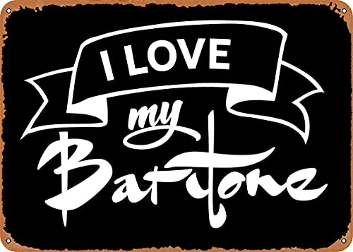 I Love My Baritone Vintage Look Metal Sign Patent Art Prints Retro Gift 8x12 Inch