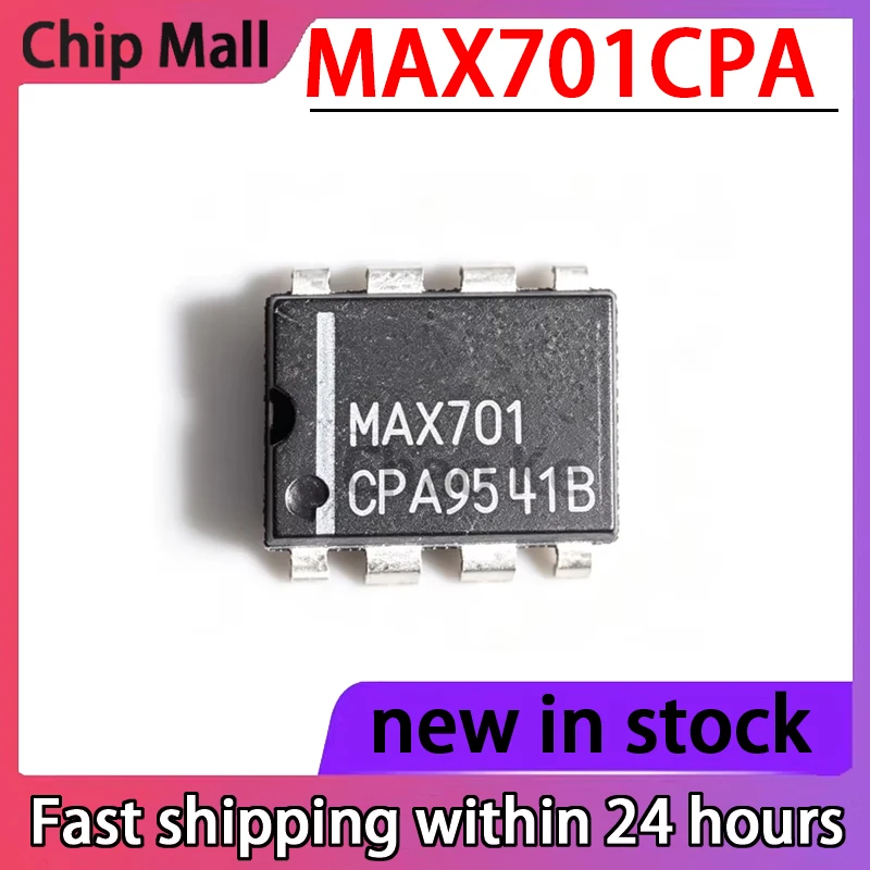 5PCS New MAX701CPA MAX701 DIP8 Power Monitoring IC in Stock