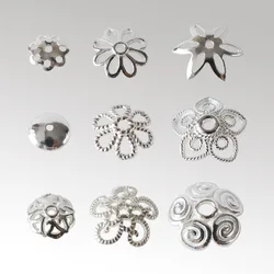 925 Sterling Silver Bead Caps, Silver Flower Spacer Bead End Caps For Jewelry Making Bulk, DIY Jewelry Accessories Supplies.