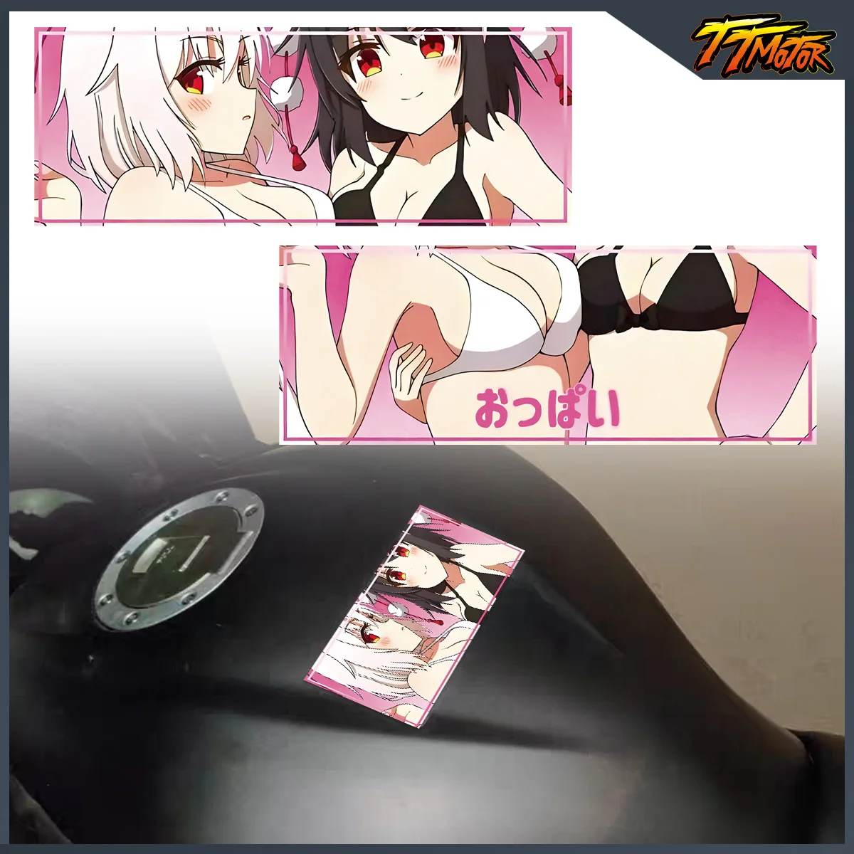 

JDM Anime Cartoon Bikini Girl Vinyl Reflective Motorcycles Accessories Stickers For Africa Twin 1100 ADV 350 CB650R XADV750 PCX