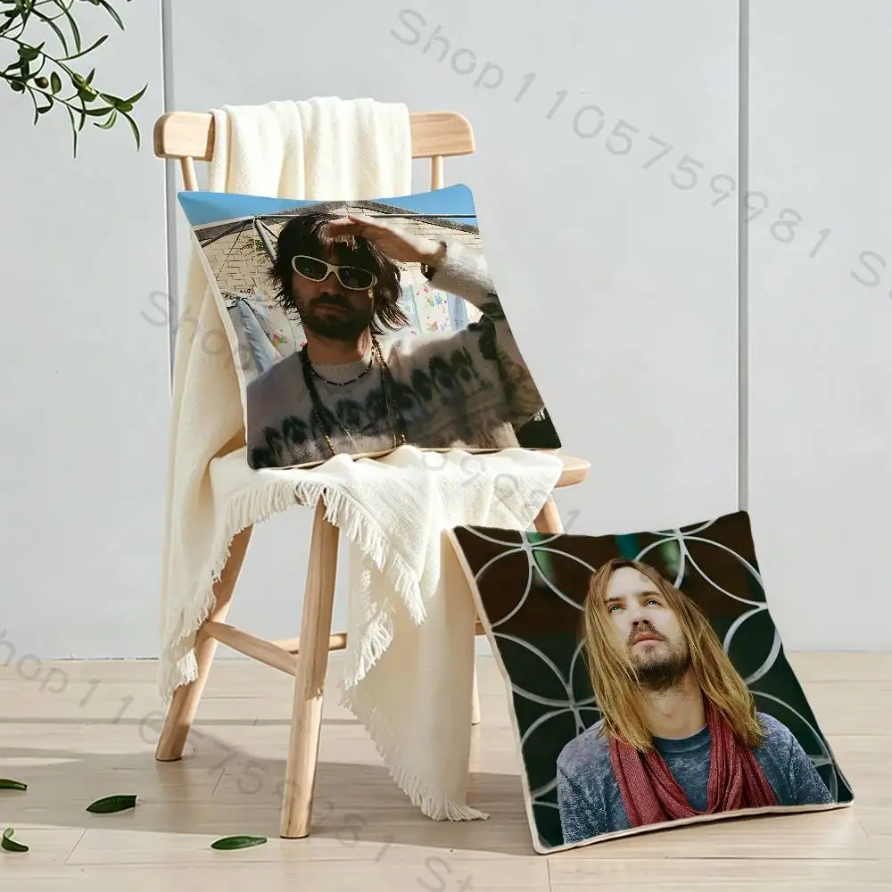Tame Impala K-Kevin P-Parker Print Throw Pillow Cover Square Cushion Case for Living Room Bedroom Decor