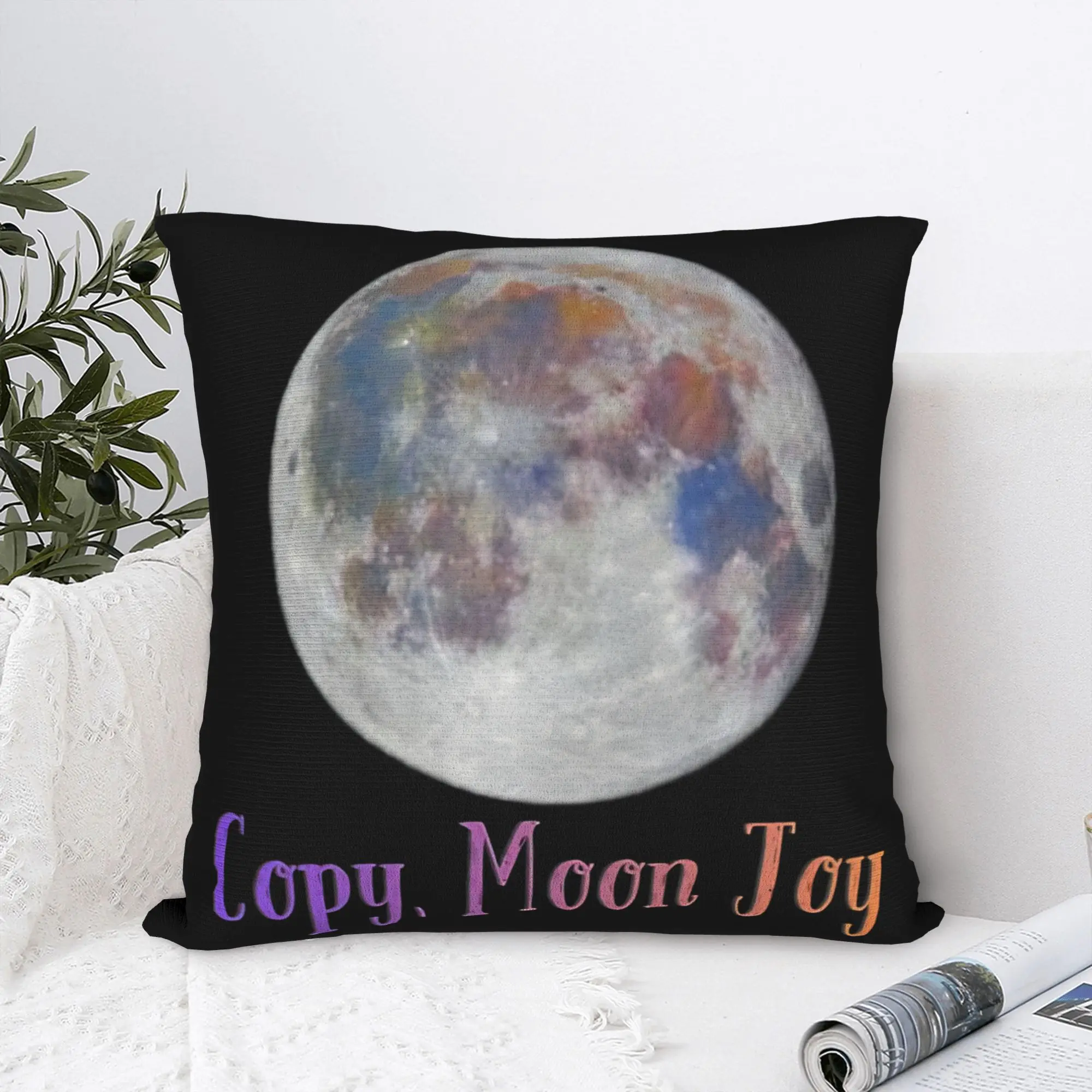 Copy Moon Joy Pillowcases  Kawaii Pillow Case For Sofa Home Decoration Square Pillow Cover