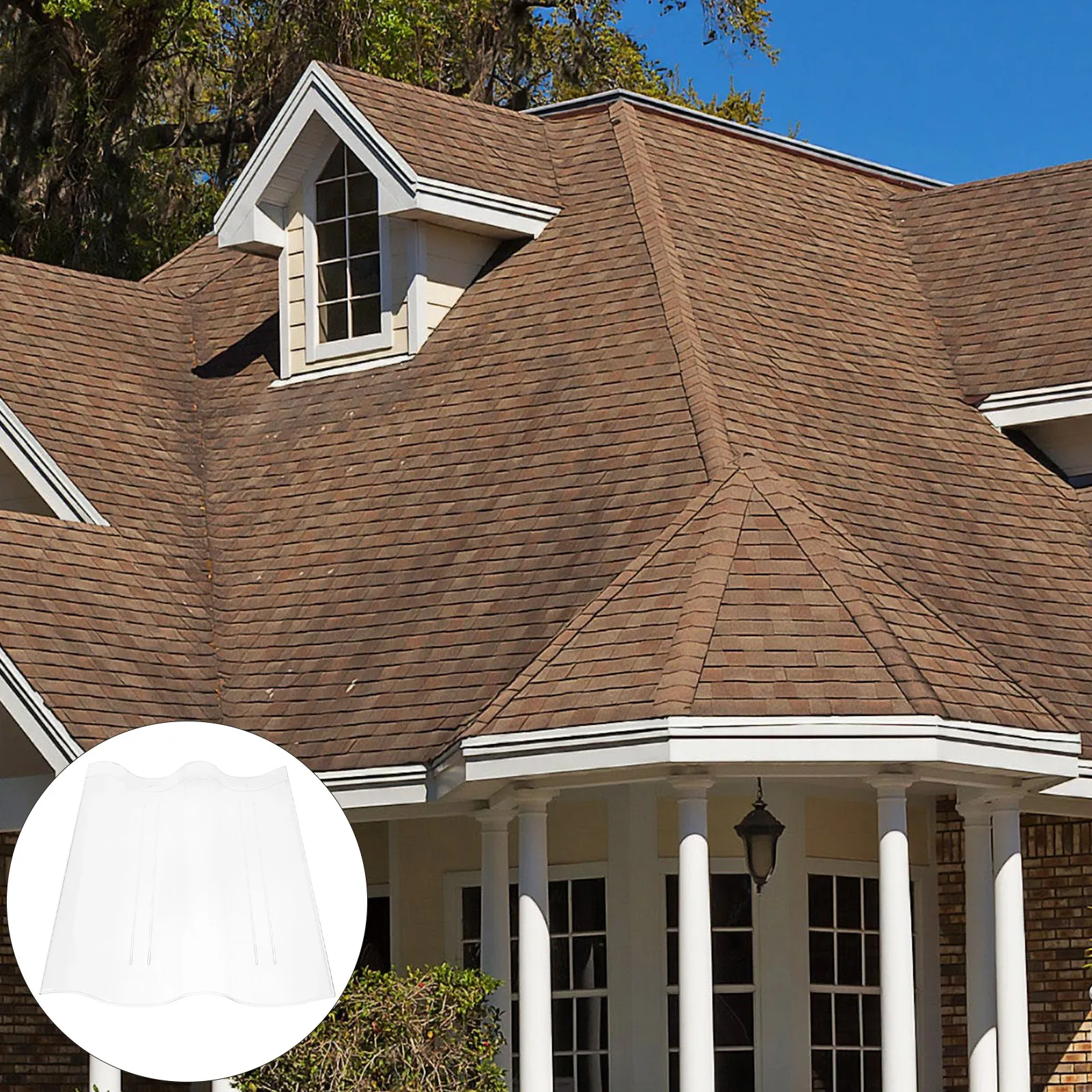 Transparent Wave Greenhouse Roof Panel Acrylic For Sunroom Pool Plant Stand Replacement Roofing Material