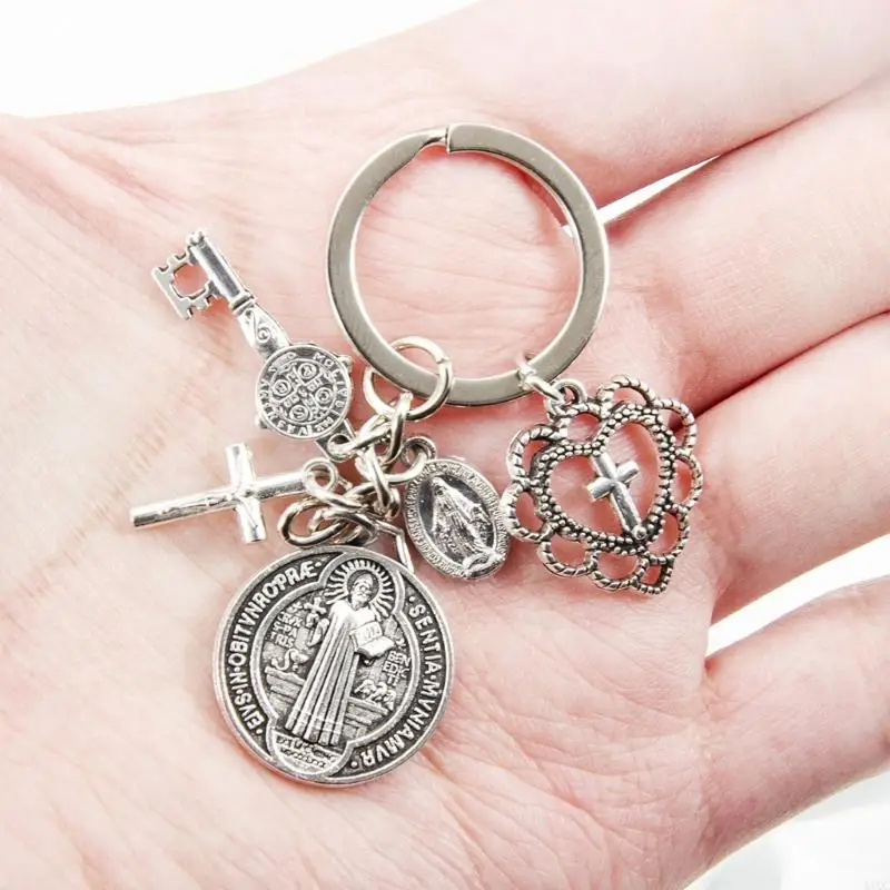 Lovely Hollow Out Crucifix Ring Pendant Great For Everyday Carry Or Gift Giving
