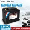 L2-400 LiFePO4 자동차 시동 배터리, 12V 40Ah 1200CCA 딥 사이클 수명, 200A BMS, 자동차 교체 배터리 1