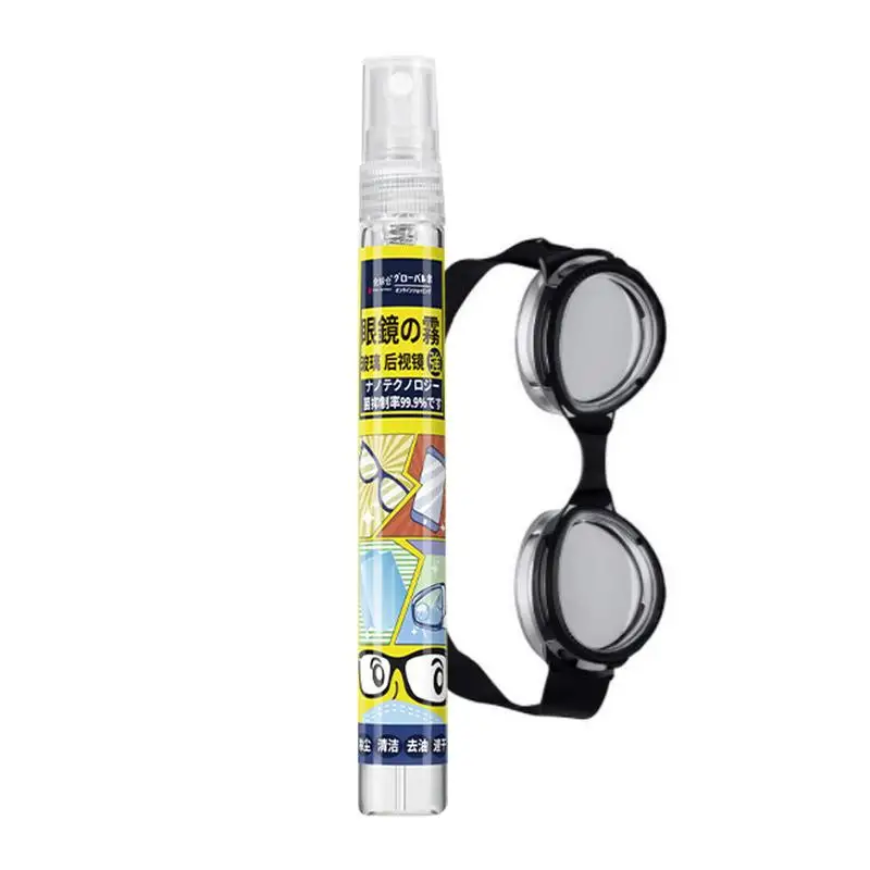 Gafas de seguridad antiniebla para esquí y buceo, limpiador de lentes, espray, 10ml