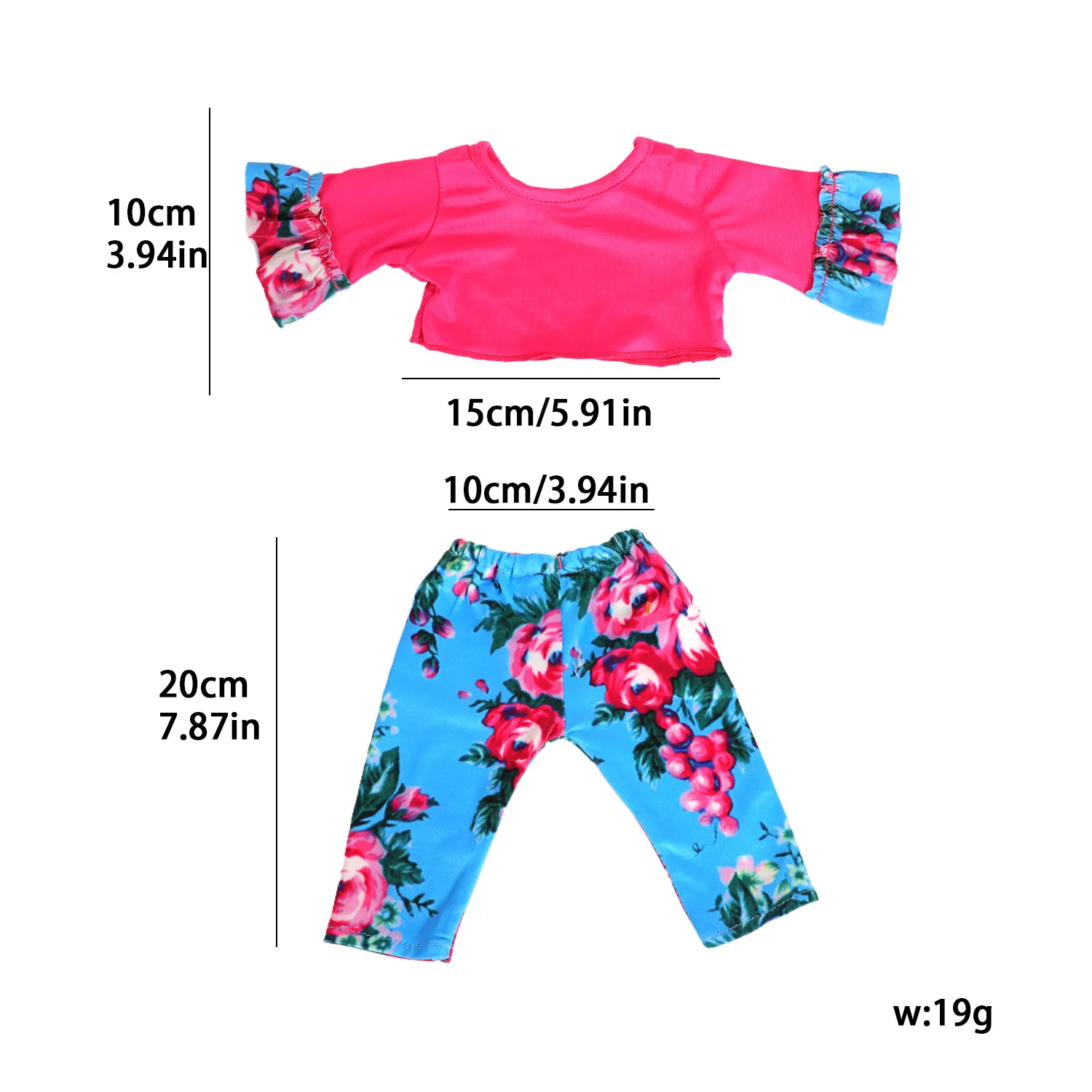 Jupe florale de Yoga pour poupée de 18 pouces, accessoires de renaissance, sport d'été, impression de dessin animé, vêtements décoratifs mignons à la mode, nouvelle collection