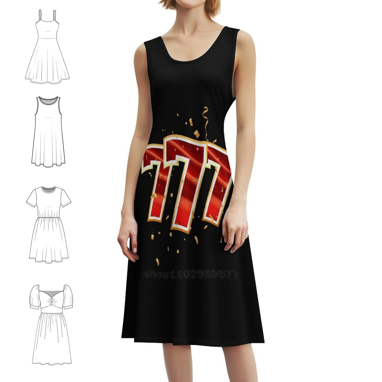 

Funny Casino Slots | Gift | Sweetheart Neckline Dress Elegant Summer Party Dress For Women Casino Casino Worker Funny Casino