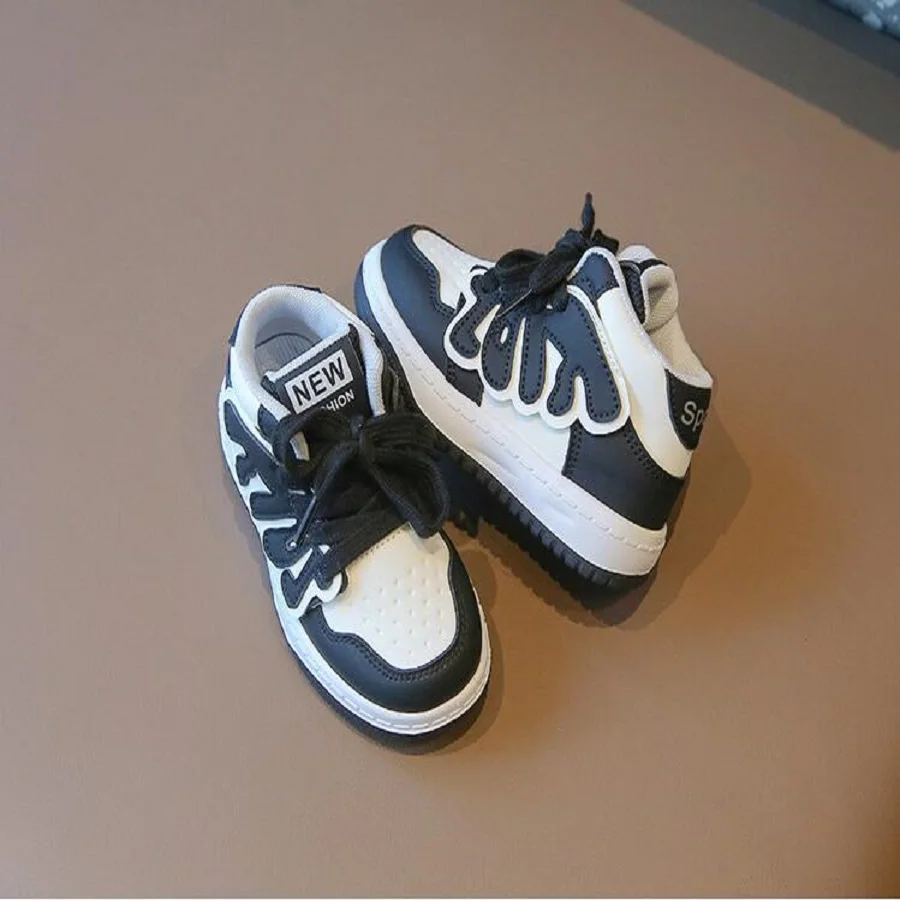Size 21-32 Children\'s Thickened Thermal Shoes 2024 Winter New Boys\' Sneakers Plush High Top Girls\' Soft Soled Baby Casual Shoes