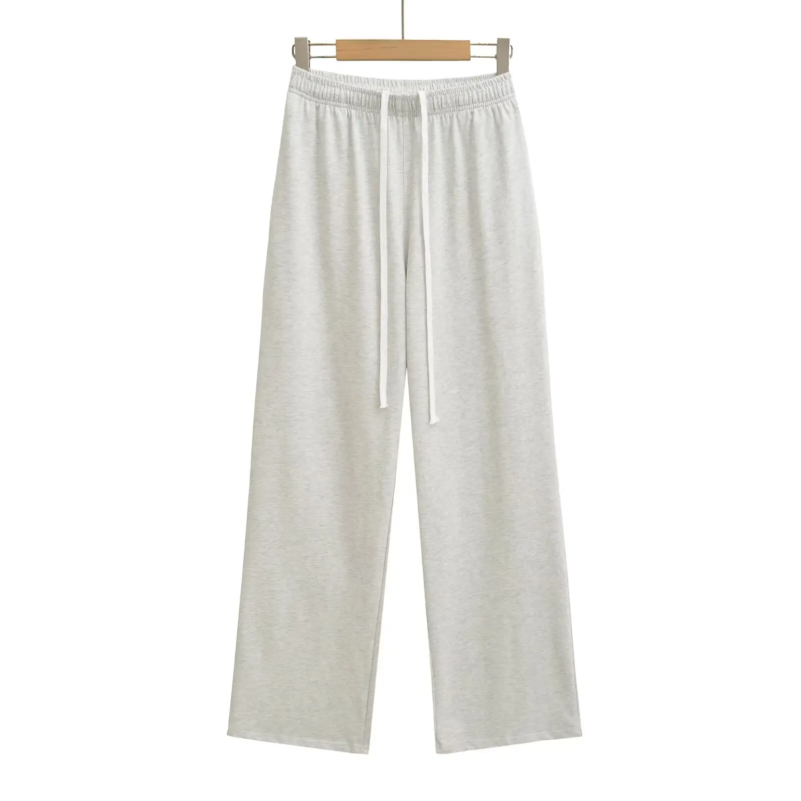 กางเกงขายาวทรงตรงสไตล์อเมริกัน BM Sle Retro Dstring สำหรับผู้หญิง ทรงหลวม ใส่สบาย ยาวคลุมเท้า เหมาะกับฤดูใบไม้ร่วง สไตล์สตรีทแวร์