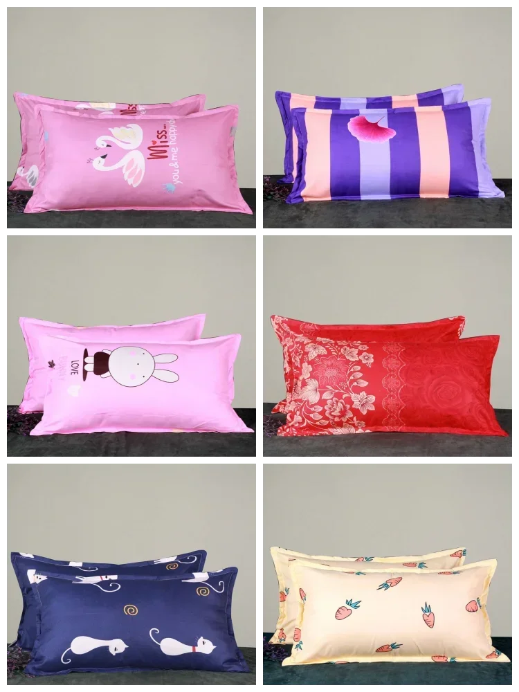 1pcs Zipper Pillow Case Adult Student 48x74cm Pillowcase Thickened, Sanded Fabric Pillowcase Cute Pillow Case cute pillow case