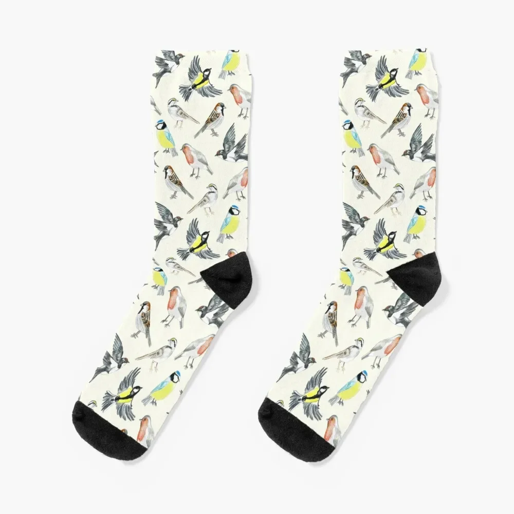 

Illustrated Birds Socks Children's kids football Socks Women's Men's