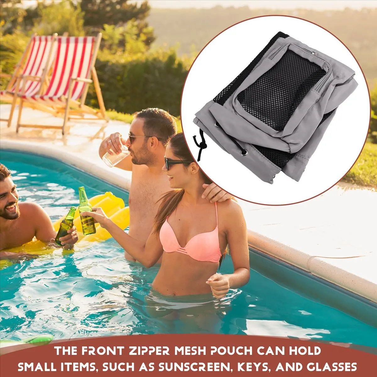 

Спортивные сумки T22C для бассейна, пляжа, сетчатый рюкзак на шнурке для мужчин и женщин, сумка для плавания и тренировок, серая