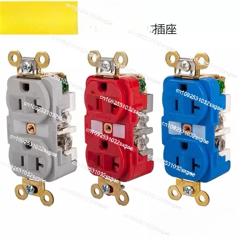 Original and genuine HBL5362 fever-grade pure copper, American standard power socket wall plug, ferrule