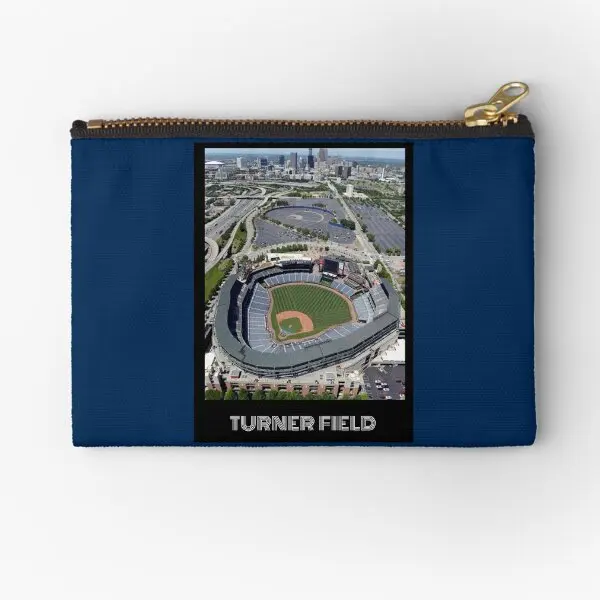 Turner Field Navy  Zipper Pouches Wallet Storage Pure Panties Packaging Key Cosmetic Money Coin Women Bag Men Socks Underwear