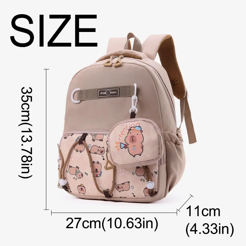 Large Capacity Cute Kids Backpacks Adjustable Straps Zipper Double Shoulder Bag Fashionable Lightweight Cartoon Nursery Backpack