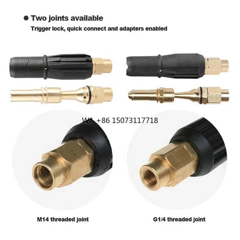 

AN01 zero leakage large flow water spray numerical control processing brass adjustable variable pressure cleaner nozzle