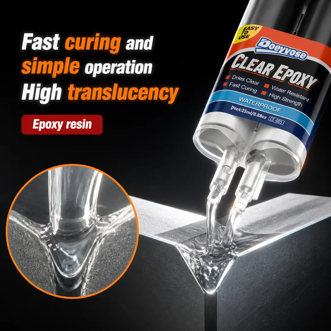 Transparent High Strength AB Glue Clear Crack Repair Adhesive 25ML