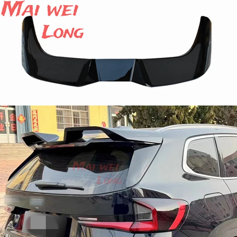 For BMW new U10 U11 X1 IX1 2023+ Roof Spoiler ABS Plastic Unpainted Color Rear Spoiler Wing Trunk Lip Boot Cover Car Styling