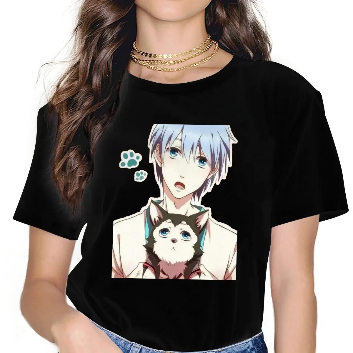 Good Dog Women Tshirts Kuroko No Basket Sports Anime Series Aesthetic Vintage Female Clothing Loose Graphic Streetwear