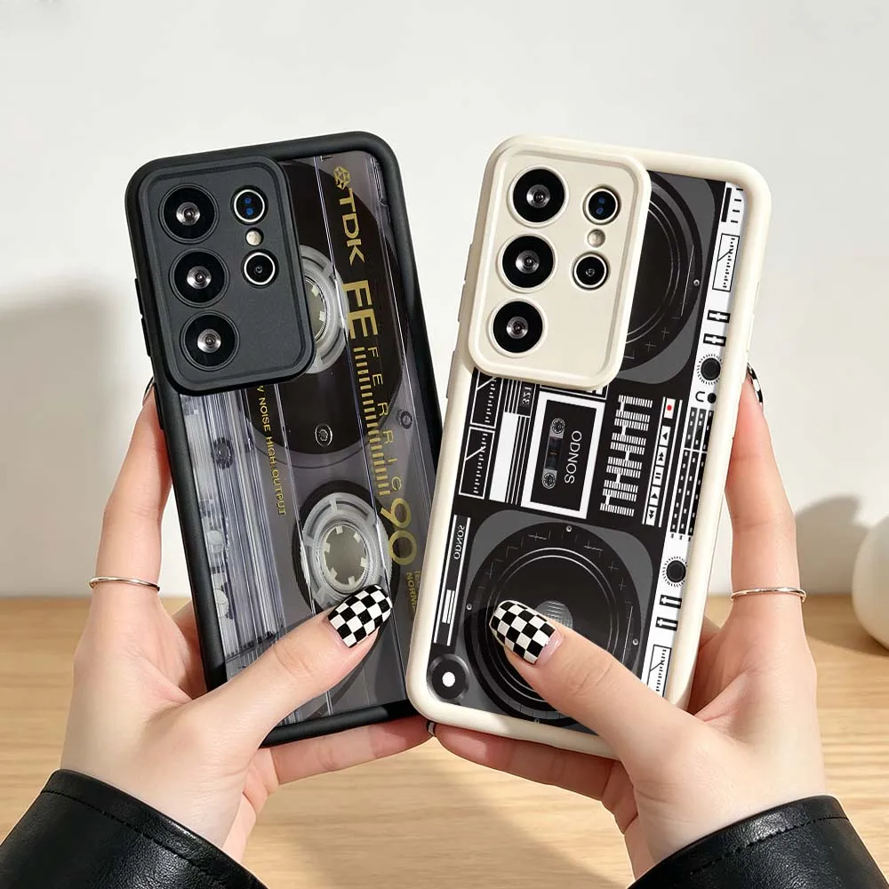 Lucky Tape Pattern For Samsung Galaxy S26 S25 S24 S23 S22 S21 S20 Ultra Plus FE 5G Eye Ladder Phone Case Cover