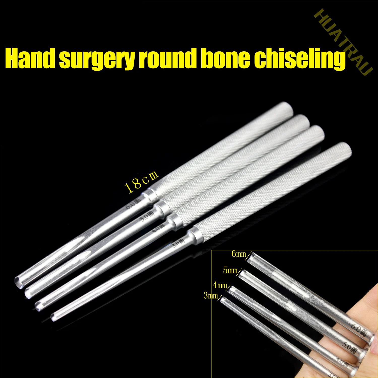 

Hand Foot Surgery round Bone Chisel Semicircle Head Bone Knife steotome Small Animal Orthopedic Instrument Medical U Osteotomey