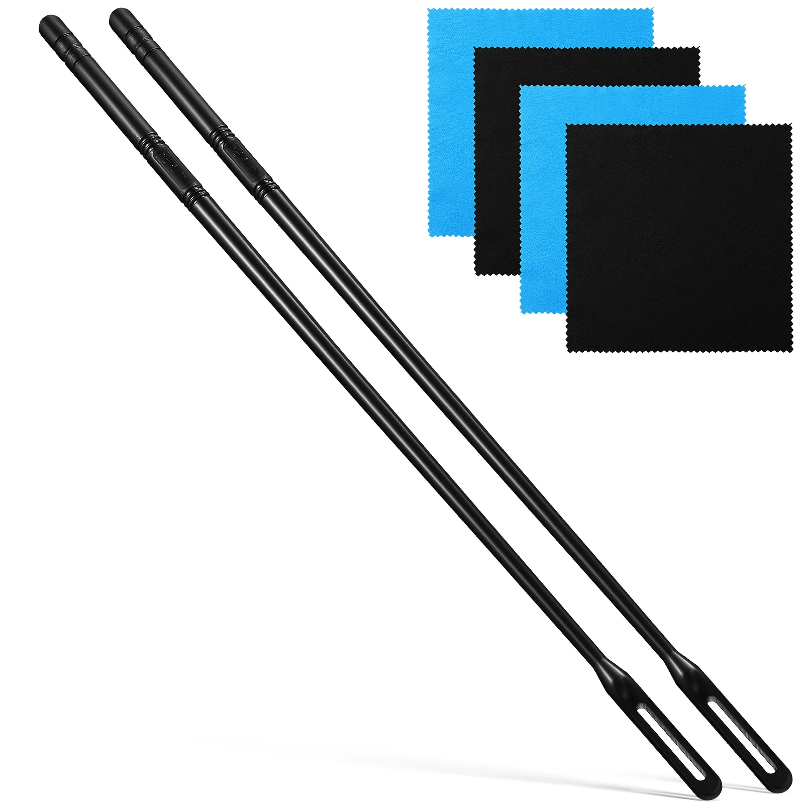 

2Pcs Flute Cleaning Kit Includes Polishing Cloths and Cleaning Sticks Instrument Care Tools for Musicians Flute Polishing Cloths