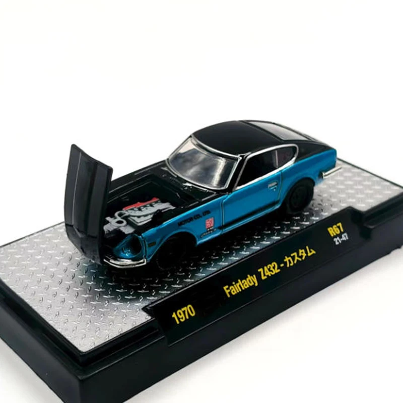 M2 1:64 Fairlady 1970 Z432 Symulacja Stop Metalu Samochód Sportowy Model Klasyczny Pamiątka Prezent Statyczny Wyświetlacz