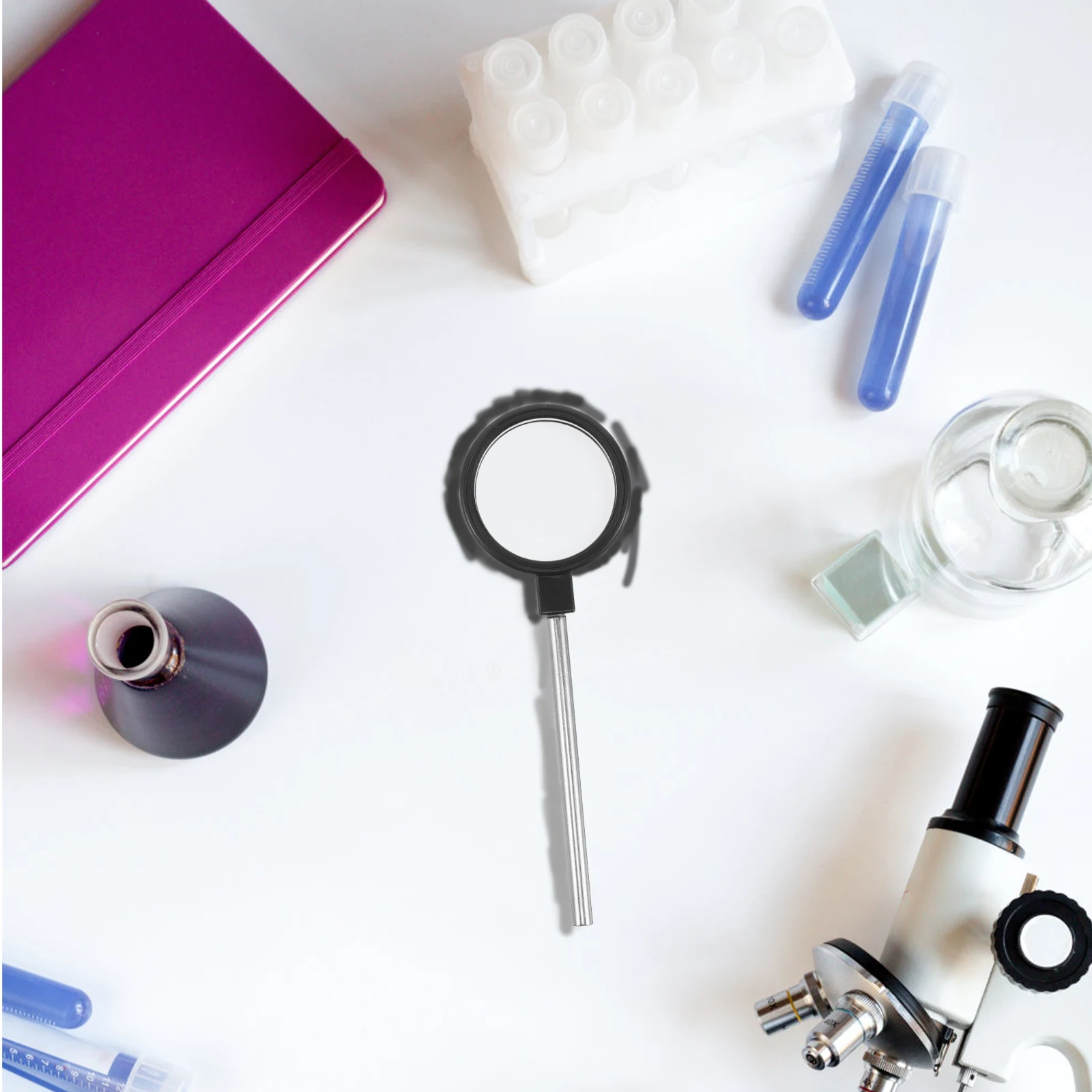 

4Cm Handheld Magnifying Glass For Seniors Reading Portable Pocket Lens Microscopic Observation Magnifier For Books