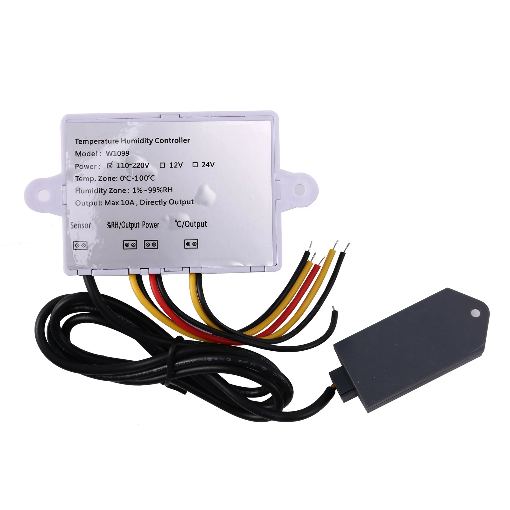 

2X XK-W1099 двойной цифровой термостат, гигростат, инкубатор для яиц, регулятор температуры и влажности, 110 В-220 В-A83Z