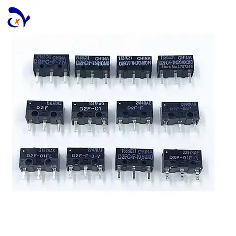 2Pcs/10Pcs mouse micro switch  d2fc f 7n D2FC-F-7N(10M)/(OF)  D2FC-F-7N(20M)/(OF)  D2FC-F-K 50M microswitch for mouse
